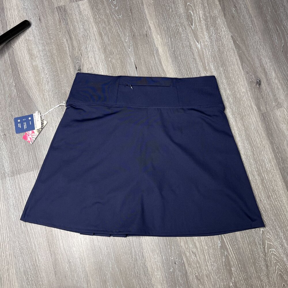NWT Tommy Bahama Active Golf's Skort Skirt with Side Pleats in Blue Sz S - Picture 3 of 11